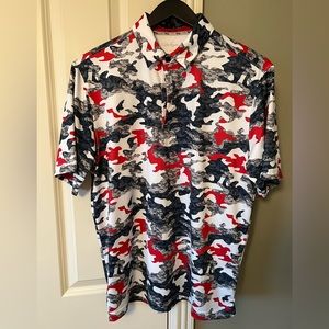 Walter Hagen camo golf polo